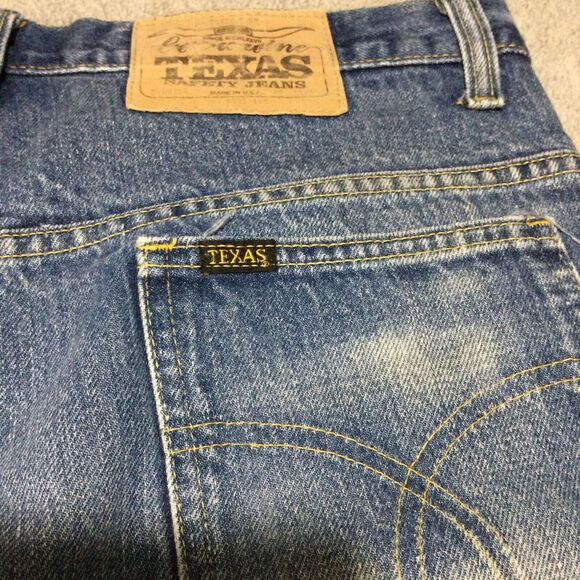 Vintage Texas Safety Jeans‎ Mens 32x25 Medium Wash Western Made In Usa - Picture 5 of 7
